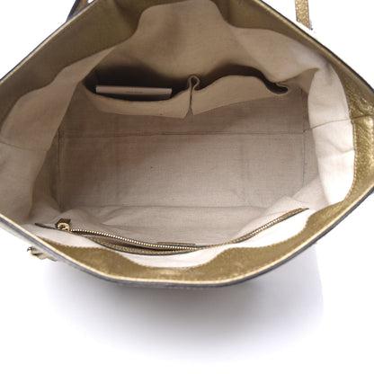 Gucci Monogram Medium Bree Foldover Tote Golden Beige 4 of 10