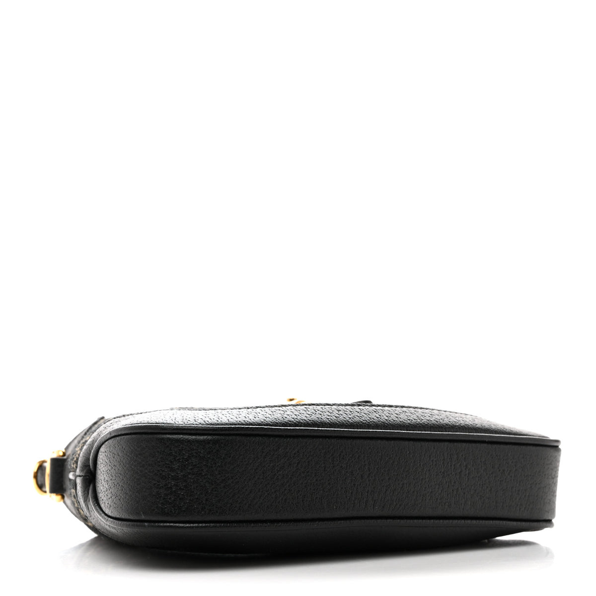 Gucci Jacquard Black Denim GG Monogram Textured Dollar Calfskin Mini Jackie 1961 Hobo Black Ivory 4 of 13