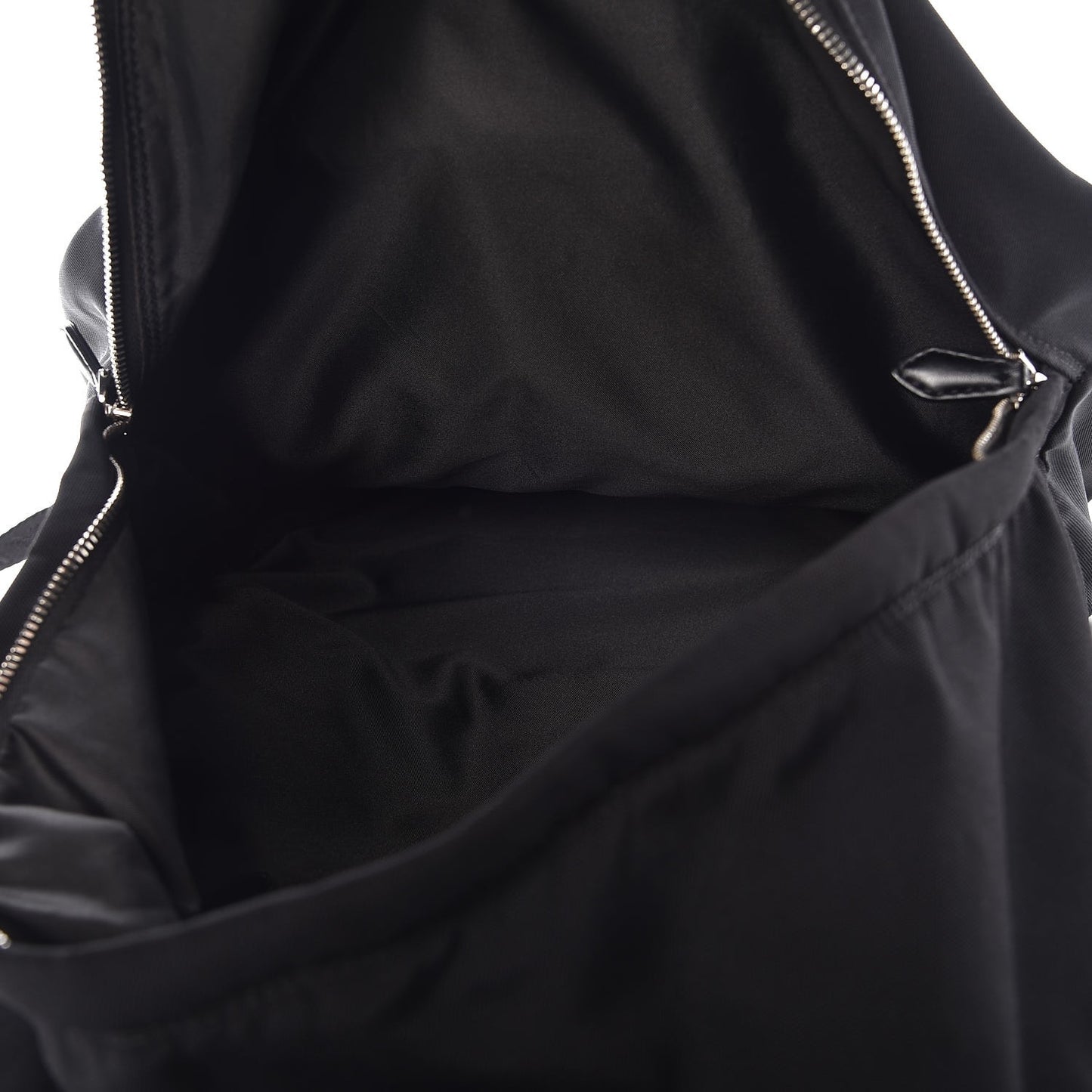 Cotton Metal Plate Backpack Black