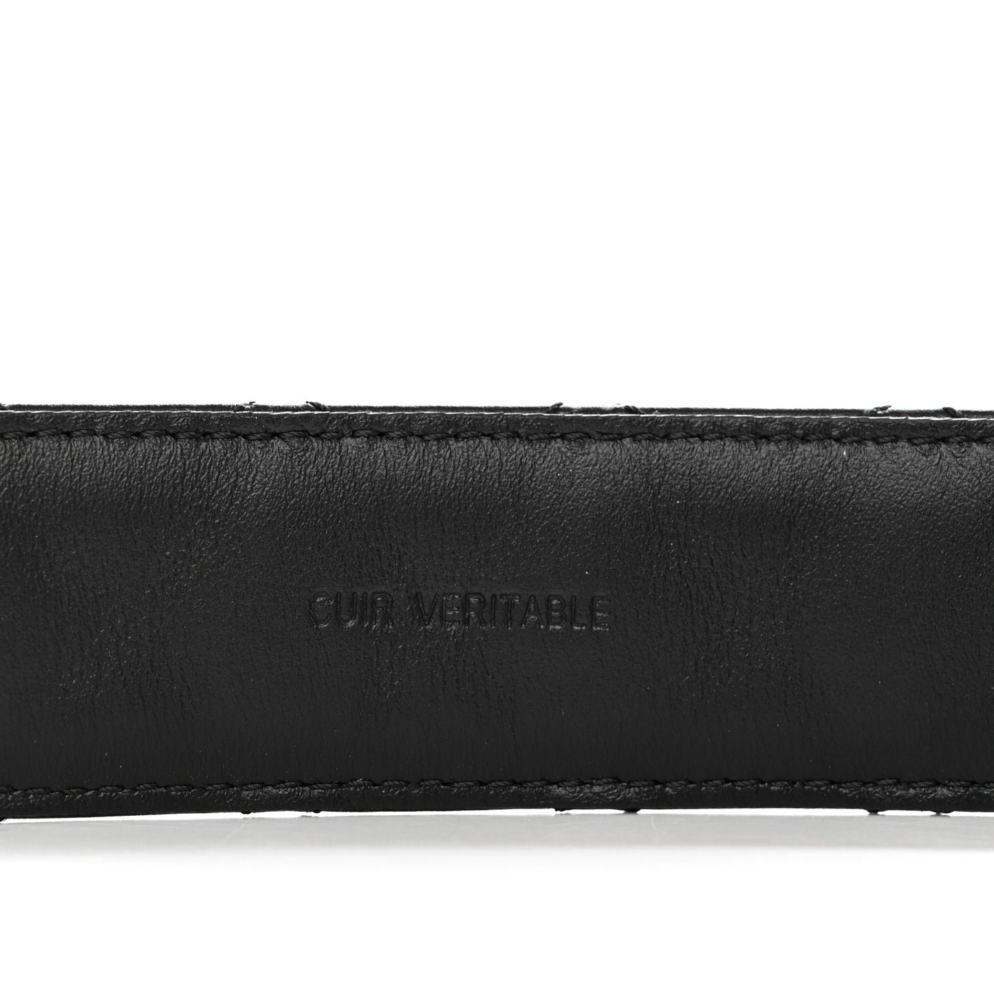 Lambskin Quilted CC Chain Belt 80 32 Black