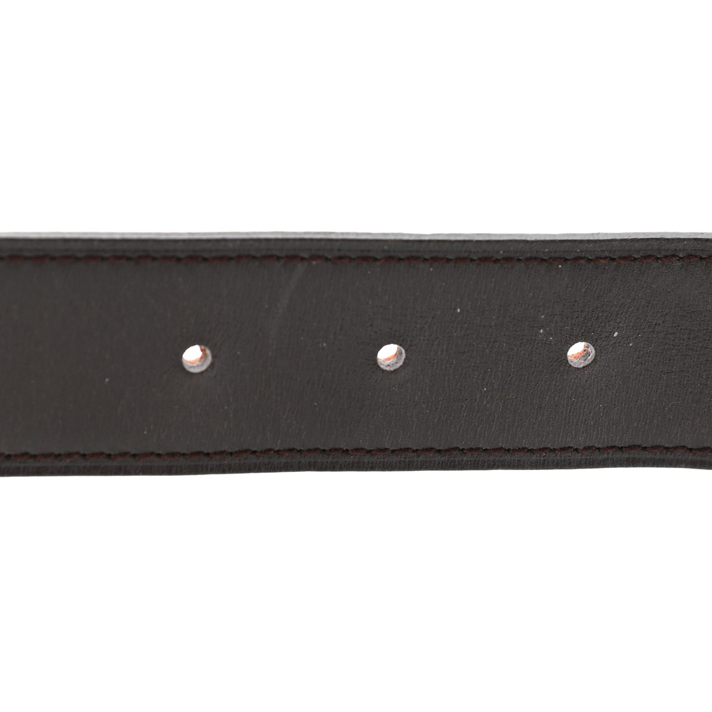 Togo Box 32mm H Belt 85 Orange Chocolate