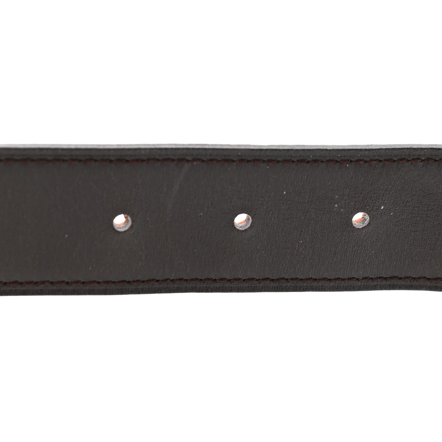 Hermes Togo Box 32mm H Belt 85 Orange Chocolate 4 of 6