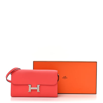 Hermes Evercolor Cavale Constance Long Wallet To Go Rose Texas Multicolor 11 of 11