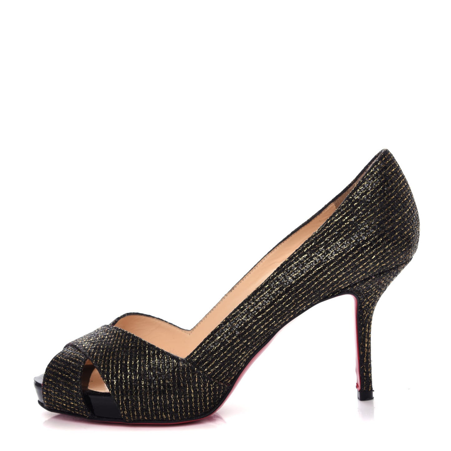Glitter Shelley 90 Pumps 36.5 Black Gold
