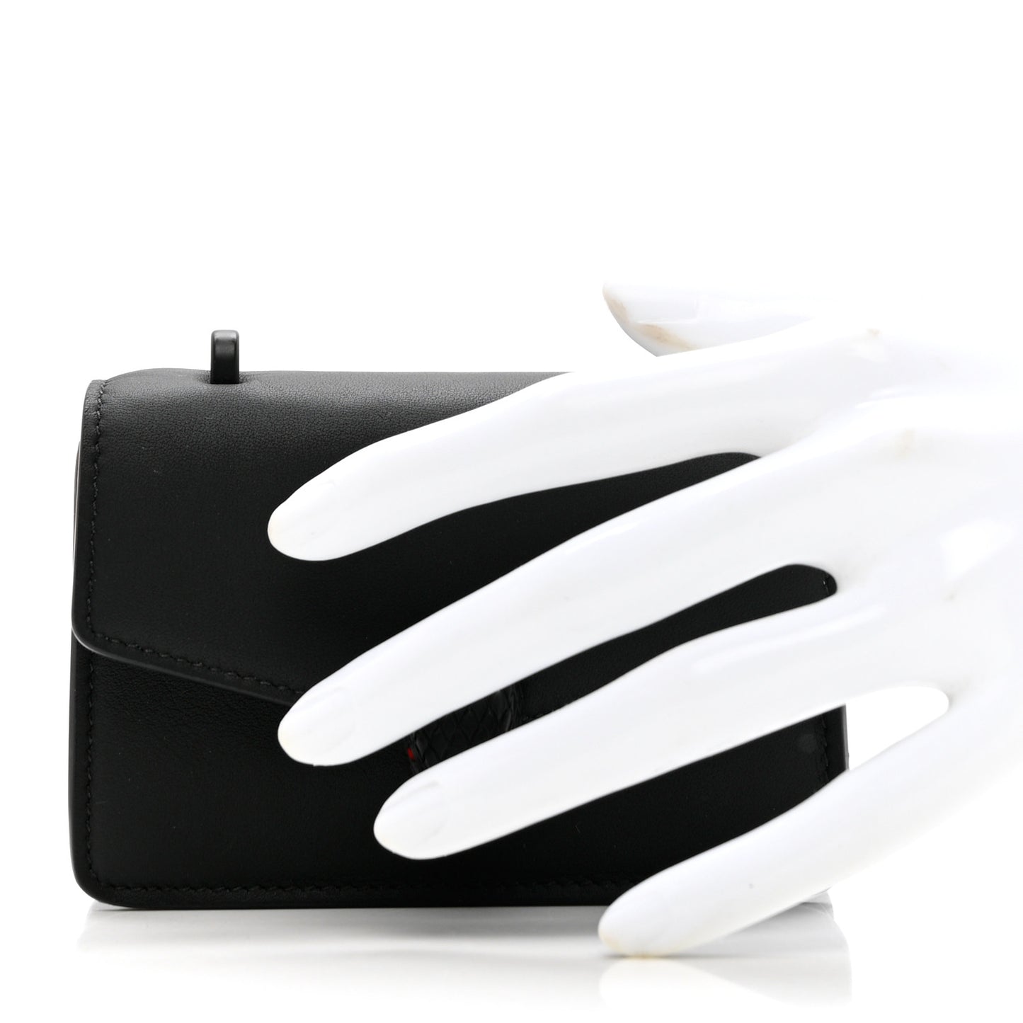 Calfskin Serpenti Forever Micro Bag Black