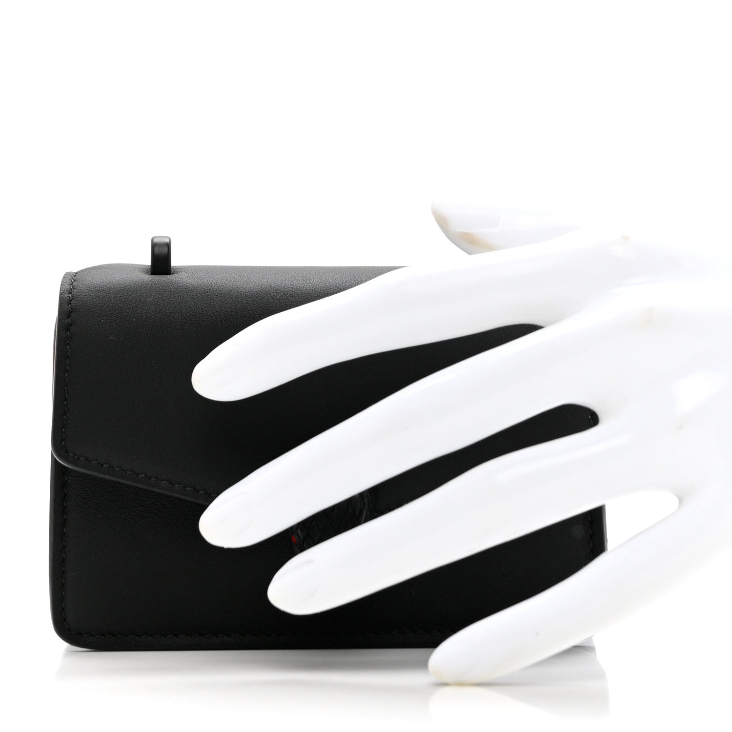 Bulgari Calfskin Serpenti Forever Micro Bag Black 2 of 7
