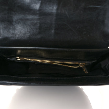 Alexander Wang Calfskin Crocodile Embossed Small Lia Sling Black Pale Gold Hardware 5 of 13