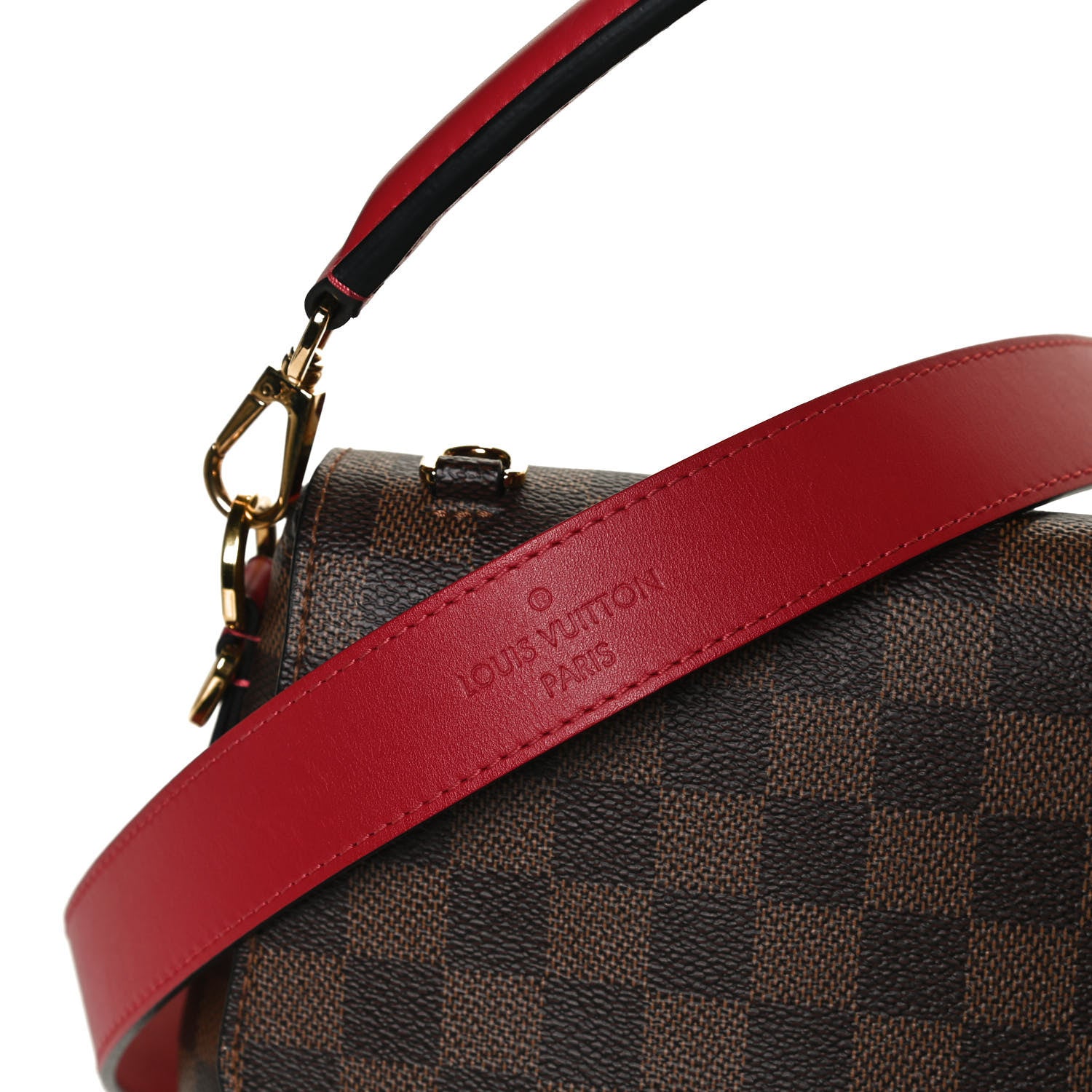 Louis Vuitton Damier Ebene Beaubourg MM Scarlet 8 of 12