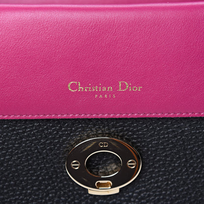Christian Dior Bullcalf Small Be Dior Flap Black Fraise 6 of 9