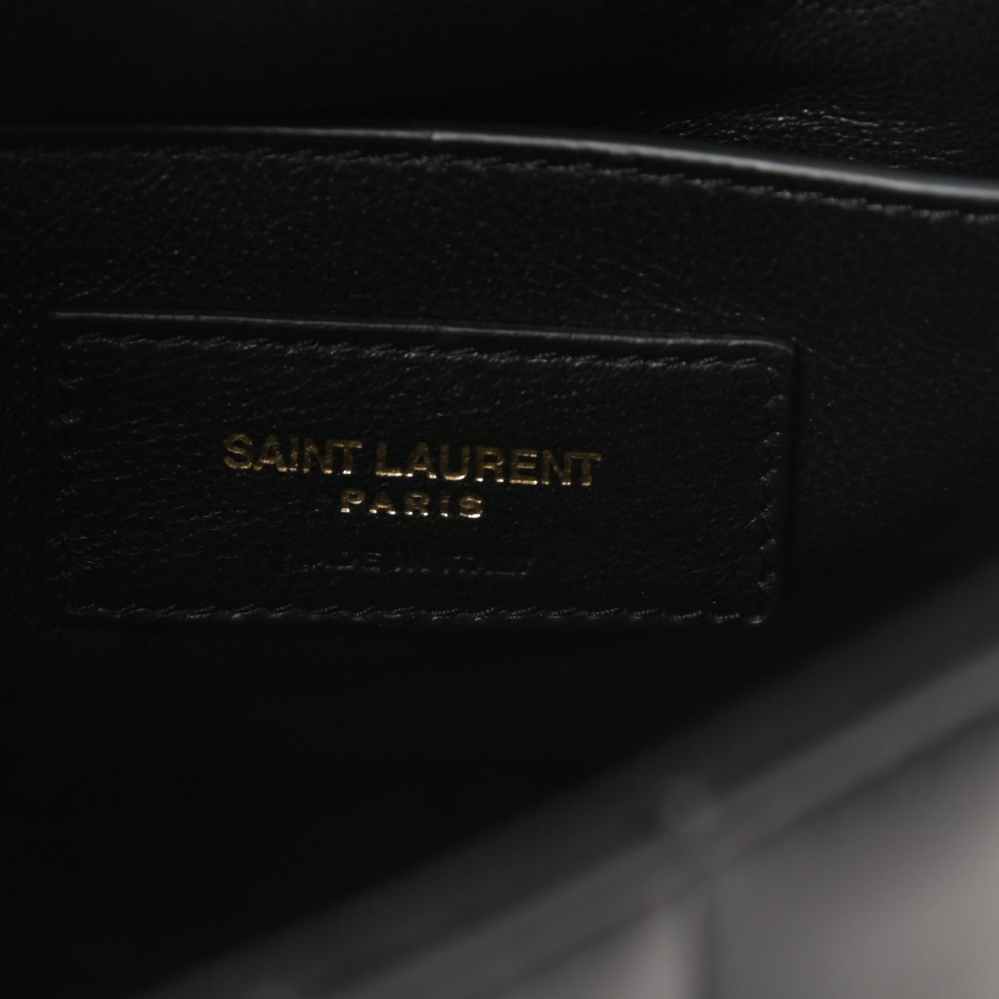 Lambskin Matelasse Monogram Medium Vicky Chain Bag Black