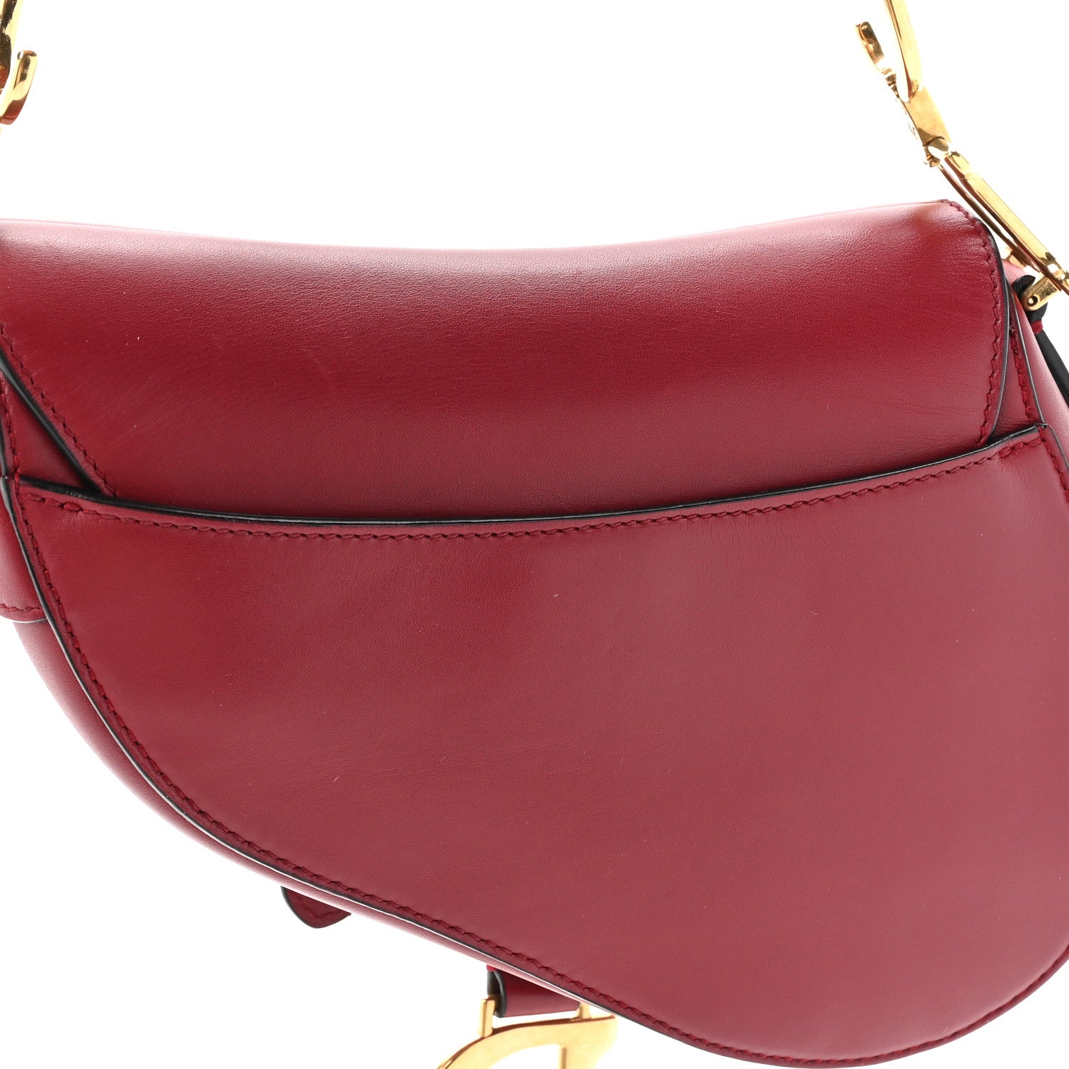 Christian Dior Calfskin Mini Saddle Bag Red 12 of 12