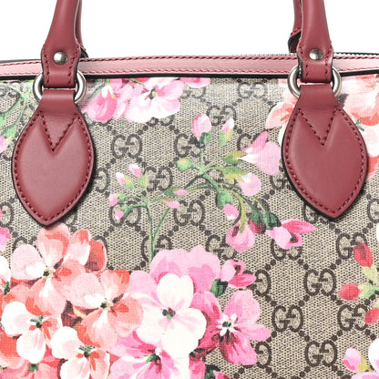 Gucci GG Supreme Monogram Blooms Small Boston Beige Multicolor Dry Rose 8 of 10