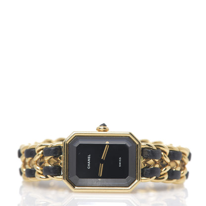 Chanel Stainless Steel Lambskin 20mm Chain Premiere Quartz Watch Gold M 2 of 9