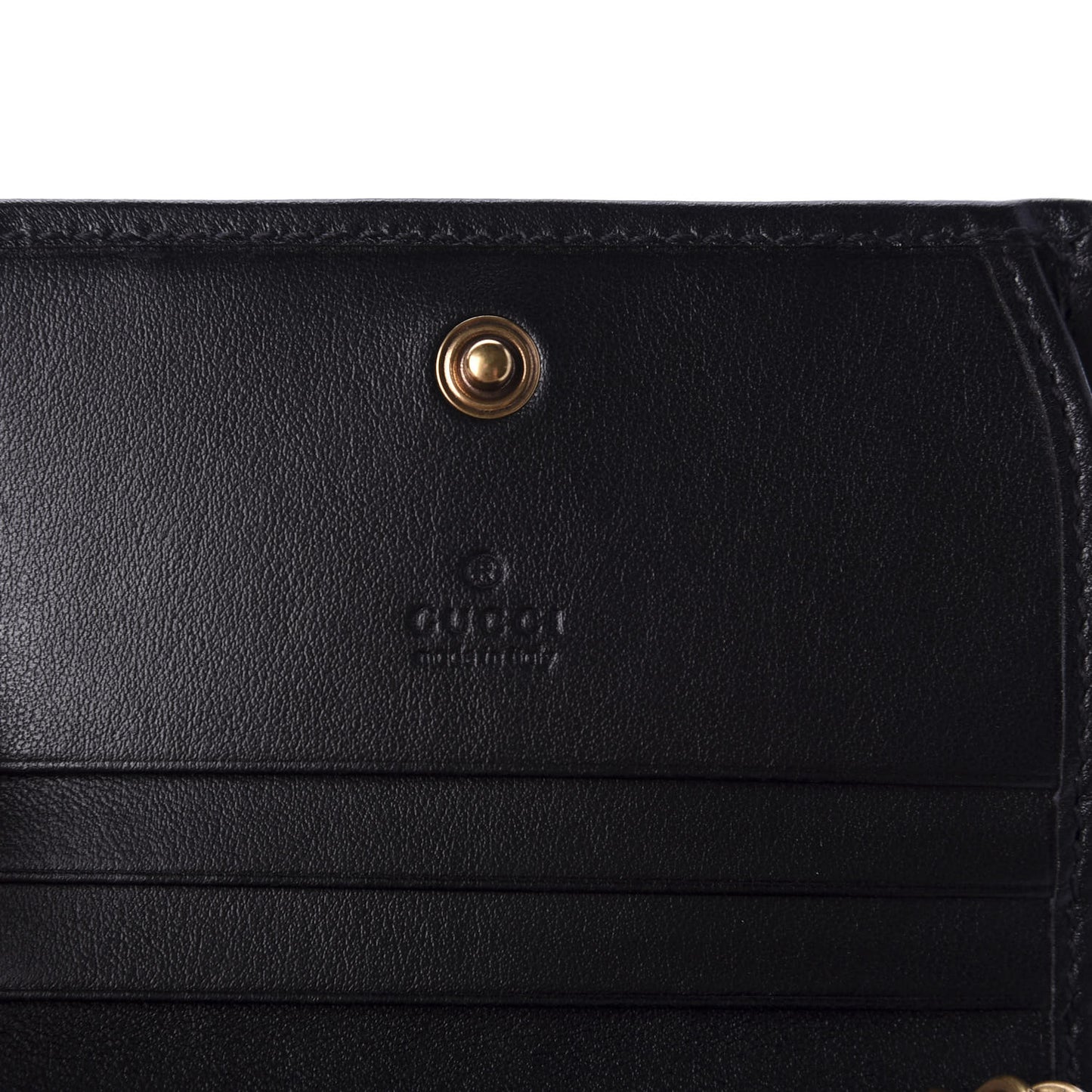Calfskin Matelasse GG Marmont Mini Wallet On Chain Black