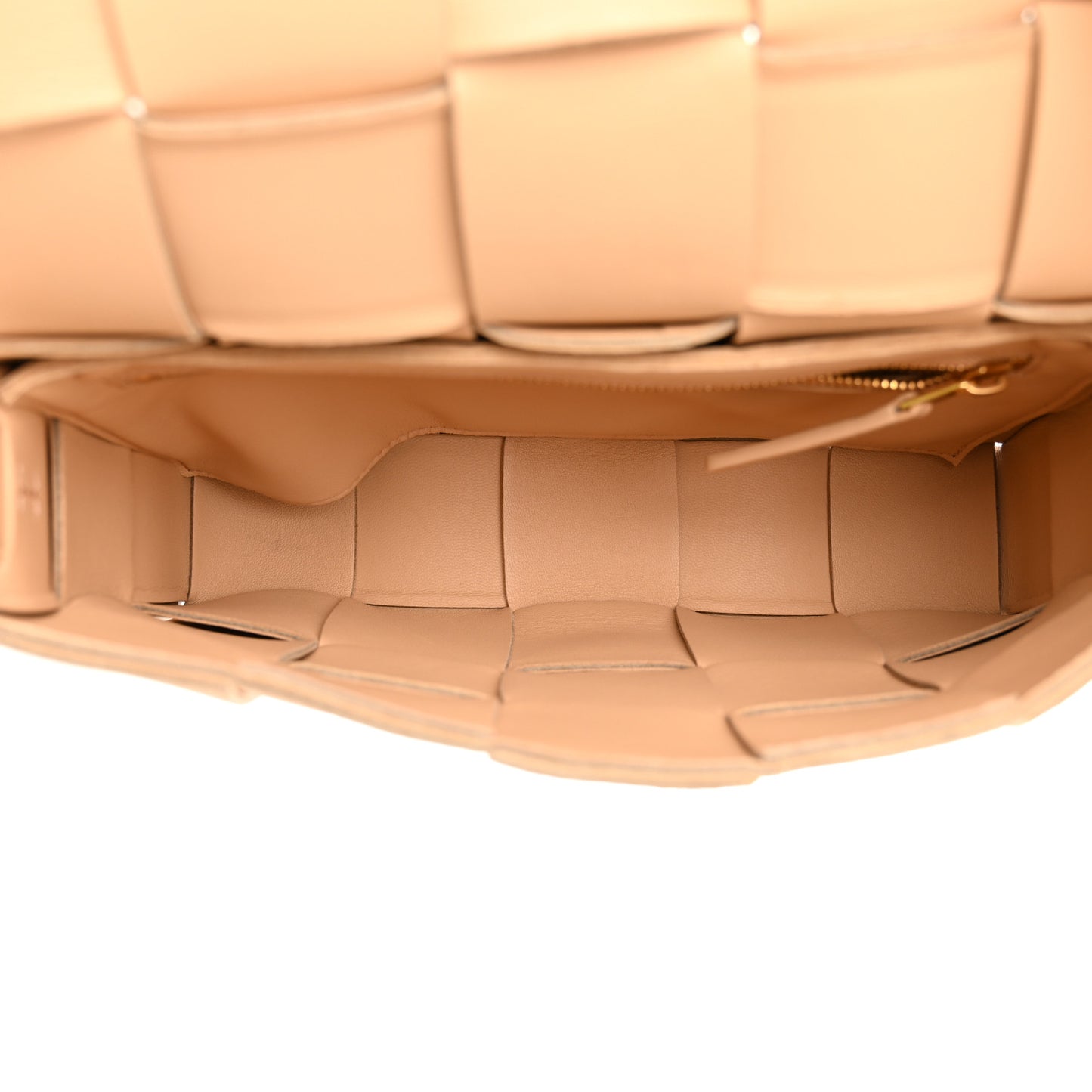 Lambskin Maxi Intrecciato Cassette Crossbody Bag Porridge