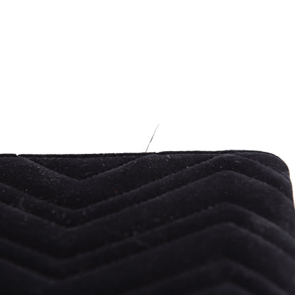 Gucci Velvet Matelasse GG Marmont Zip Pouch Black 12 of 13