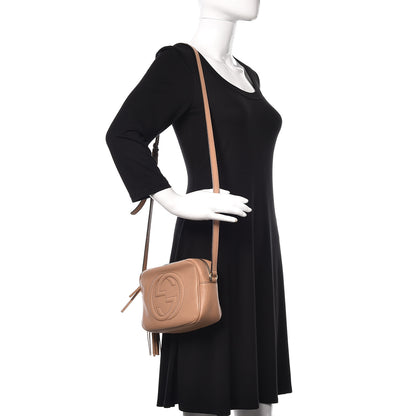 Gucci Pebbled Calfskin Small Soho Disco Bag Rose Beige 2 of 11