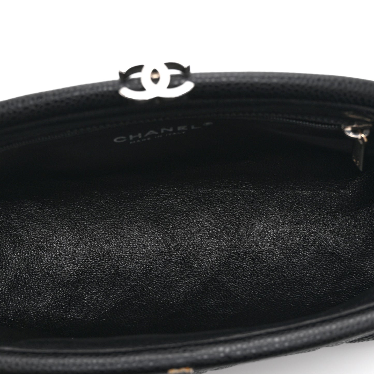 Caviar Quilted Timeless Clutch Black