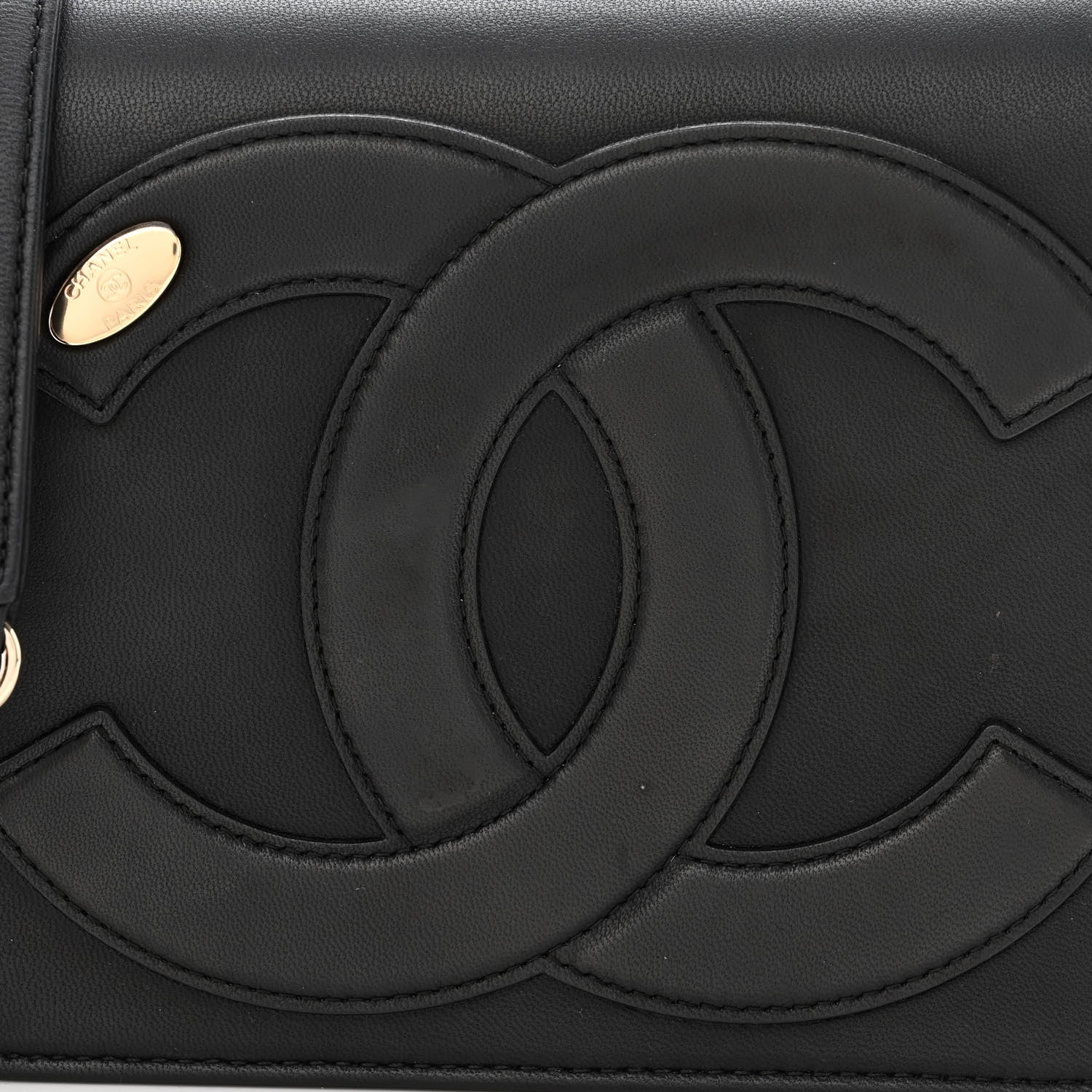 Chanel Lambskin CC Mania Flap Bag Black 8 of 10
