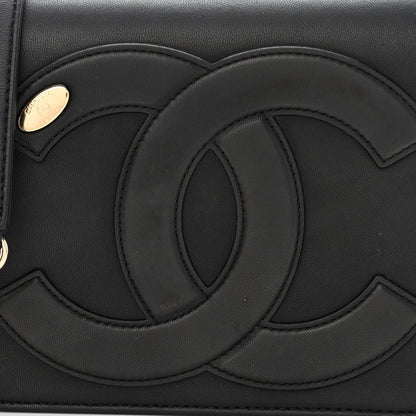 Chanel Lambskin CC Mania Flap Bag Black 8 of 10