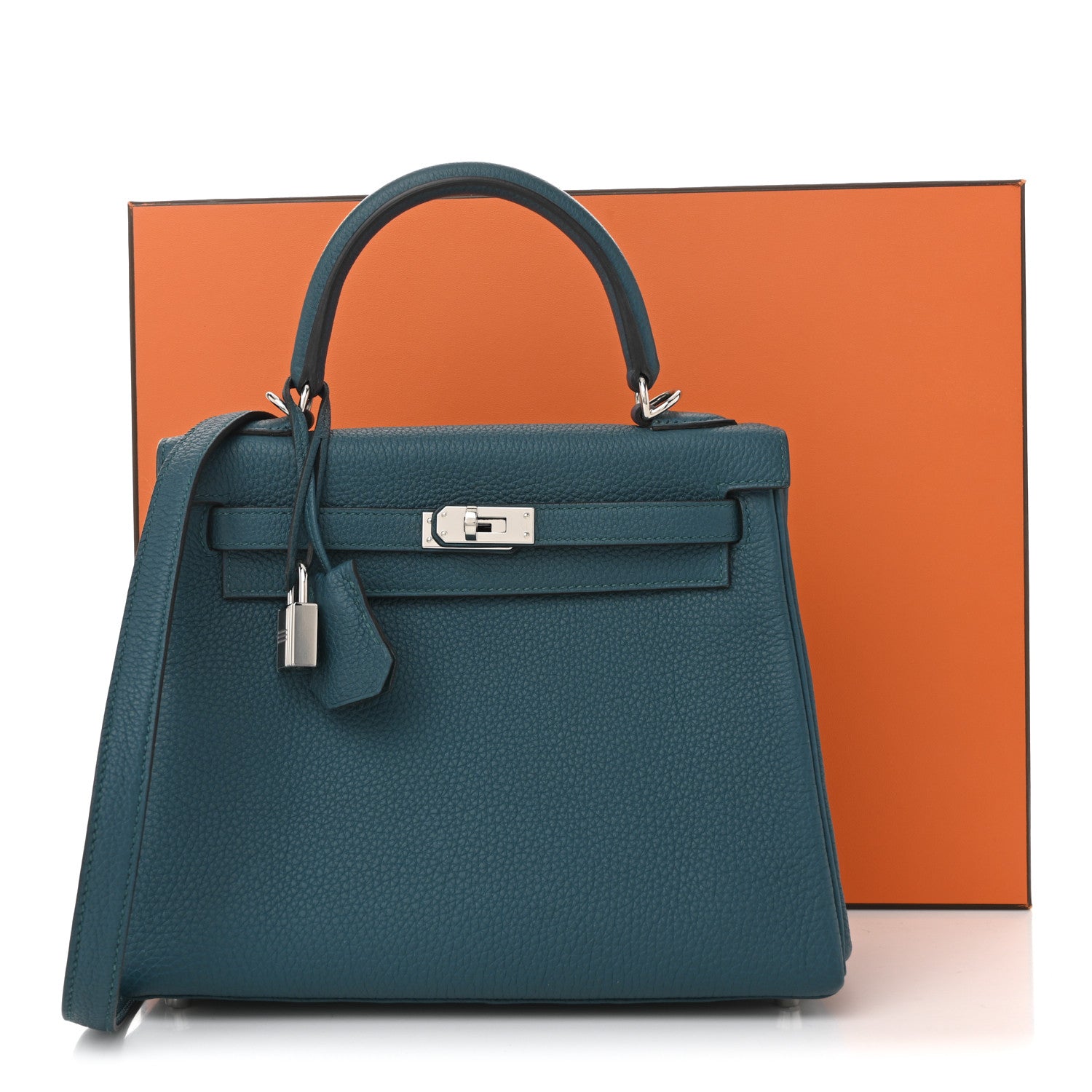 Hermes Togo Kelly Retourne 25 Vert Bosphore 21 of 21