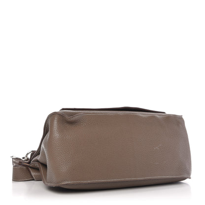Hermes Taurillon Clemence Jypsiere 34 Etoupe 4 of 9