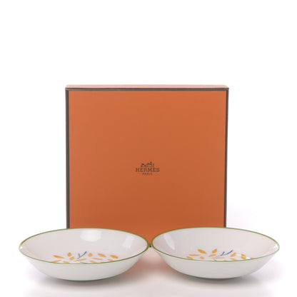Hermes Porcelain Walk In The Garden Soy Dish Set of 2 7 of 7