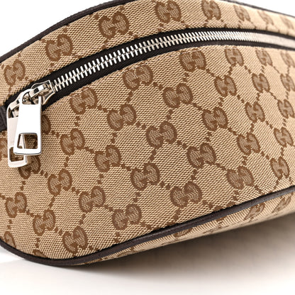 Gucci Monogram Dollar Calfskin Waist Pouch Beige Ebony Testa di Moro Marrone Scuro 9 of 10