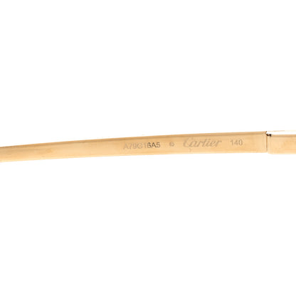 Cartier Santos Aviator Sunglasses CT0323S Gold 6 of 7