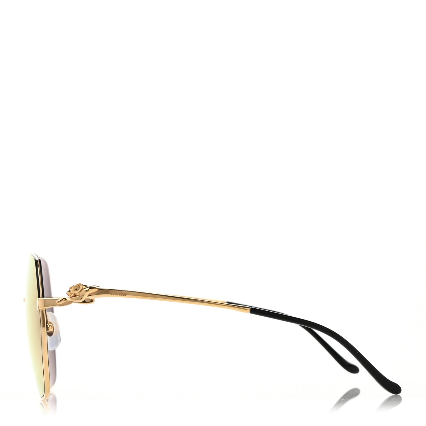 Panthere De Cartier Sunglasses Pink Gold