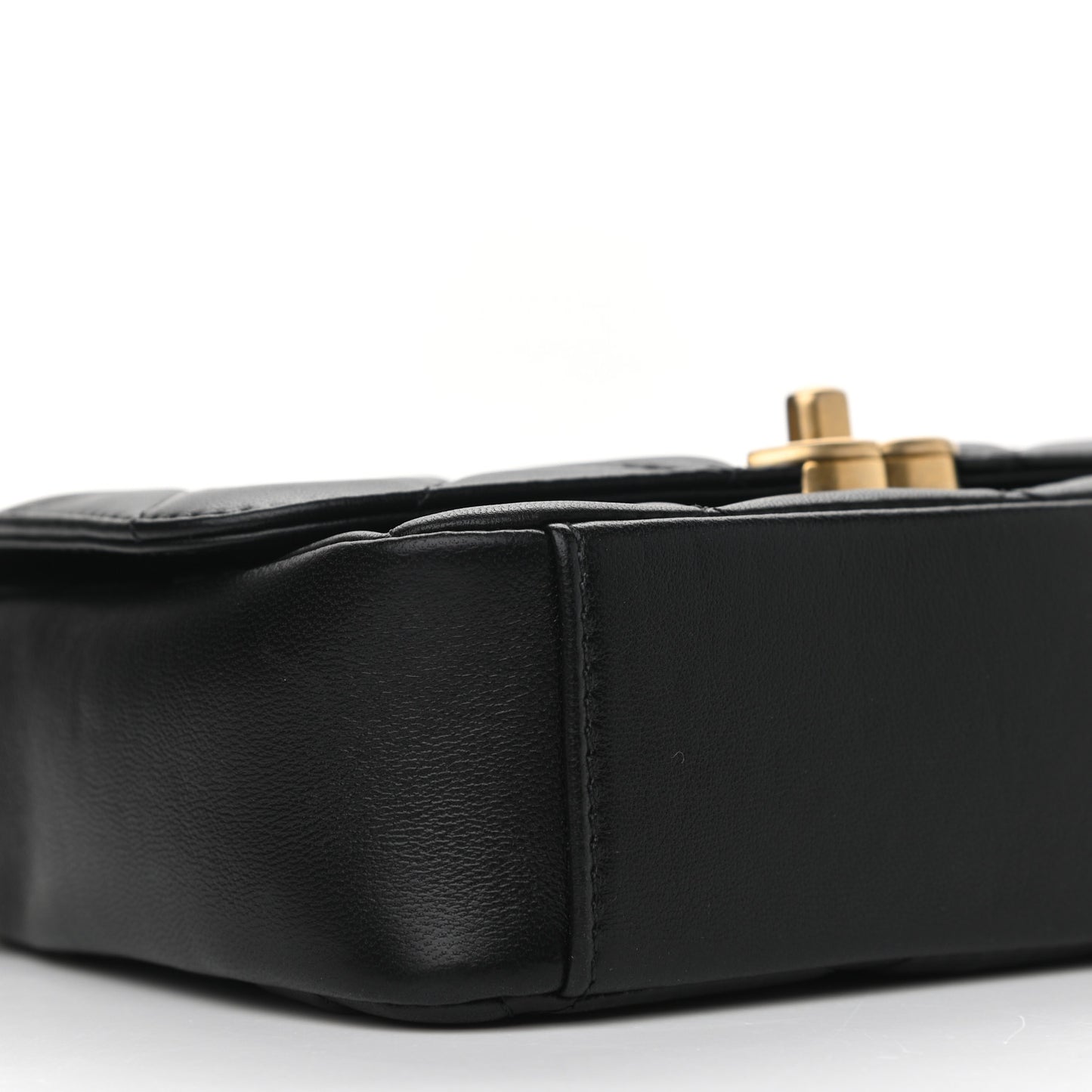 Lambskin Quilted Small CC Coin Flap Bag Black