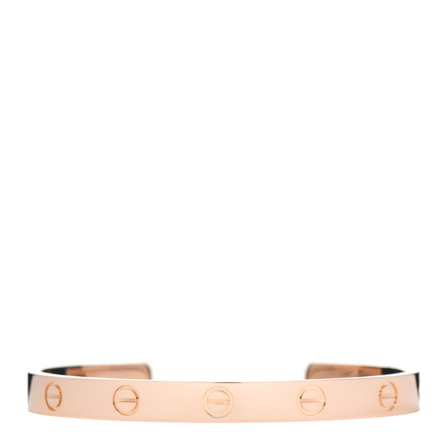 Cartier 18K Pink Gold LOVE Cuff Bracelet 17 1 of 5