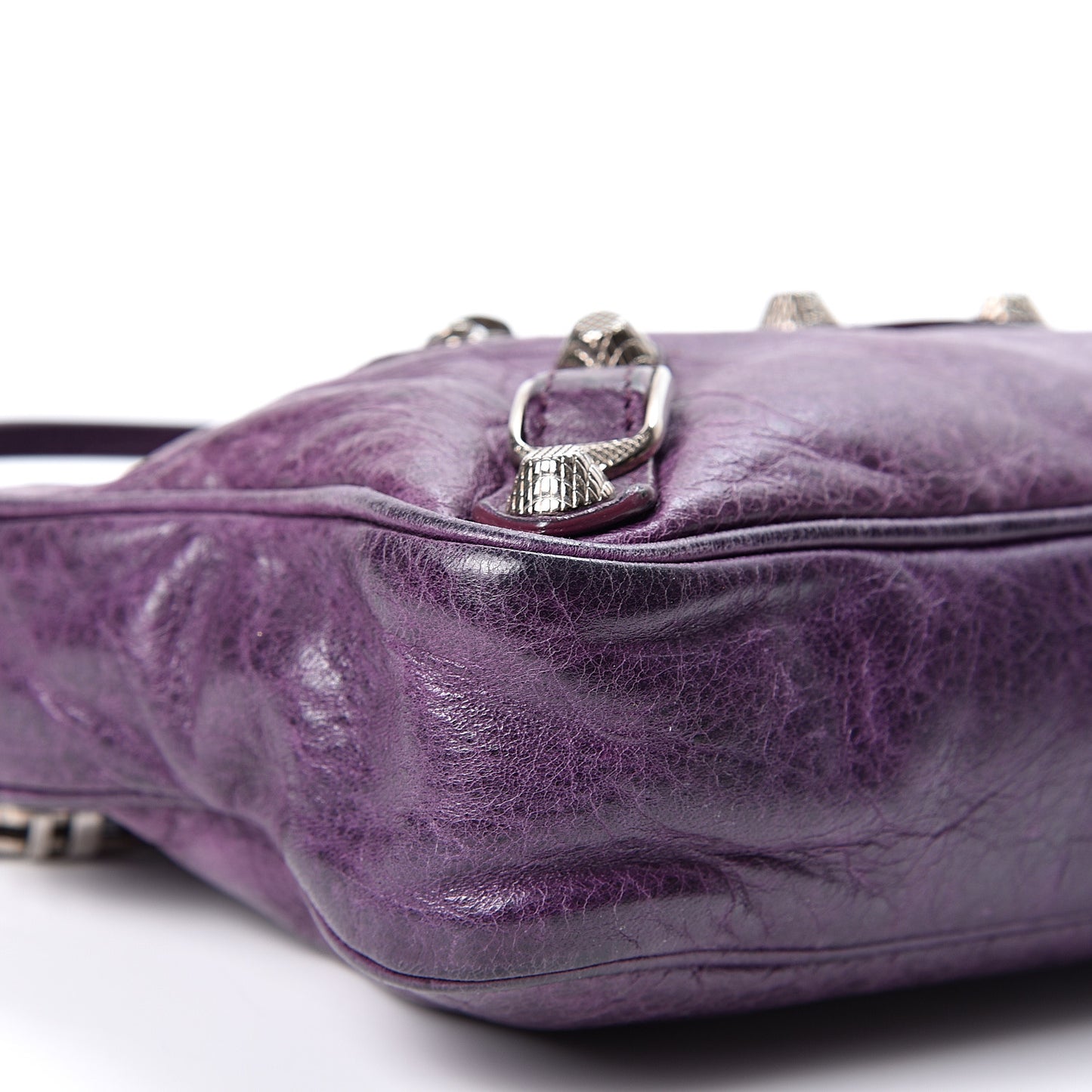 Agneau Giant 12 Silver Hardware Hip Violet