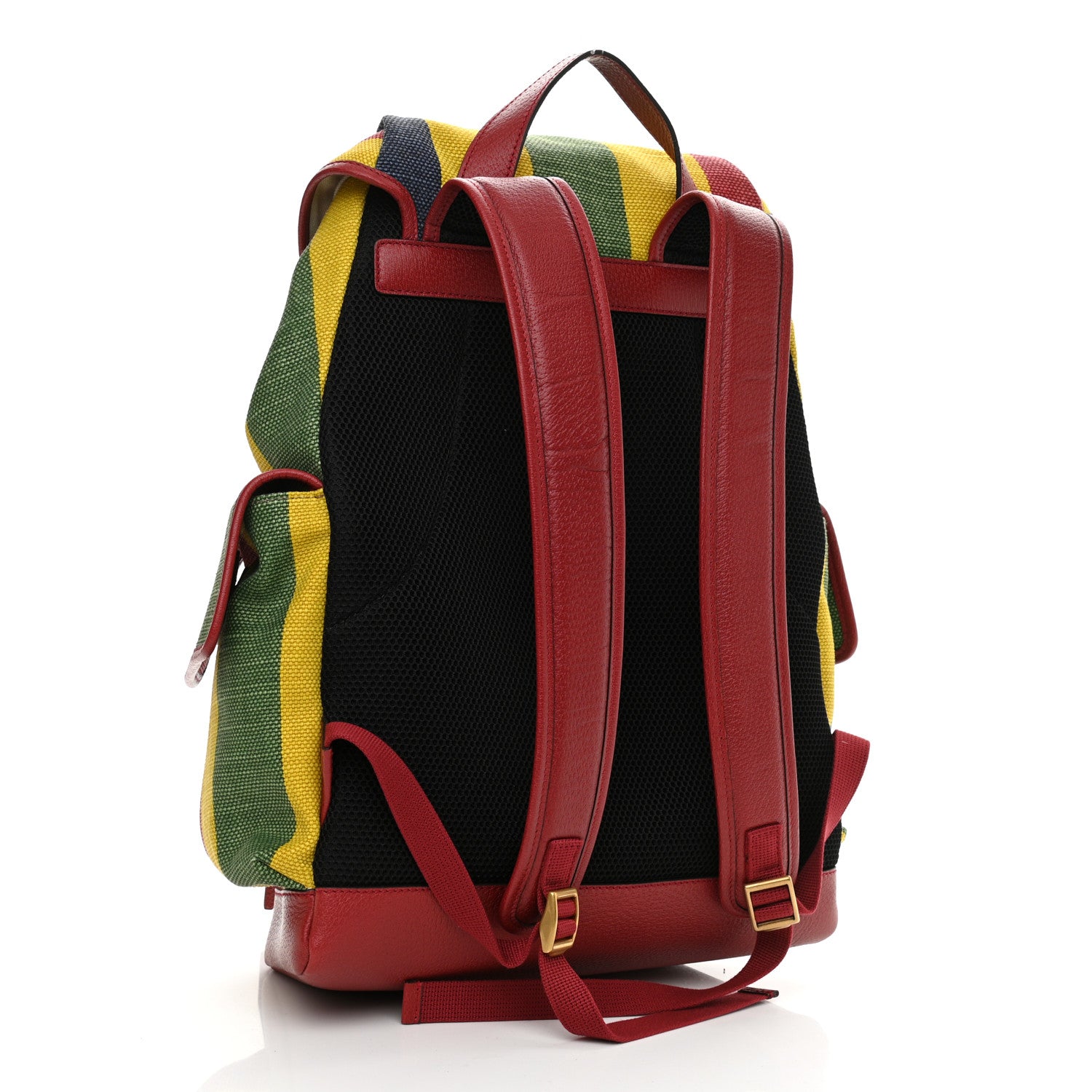 Gucci Canvas Marley Stripe Script Logo Gucci 100 Backpack Multicolor 3 of 11
