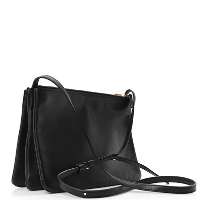 Celine Lambskin Small Trio Crossbody Bag Black 3 of 9