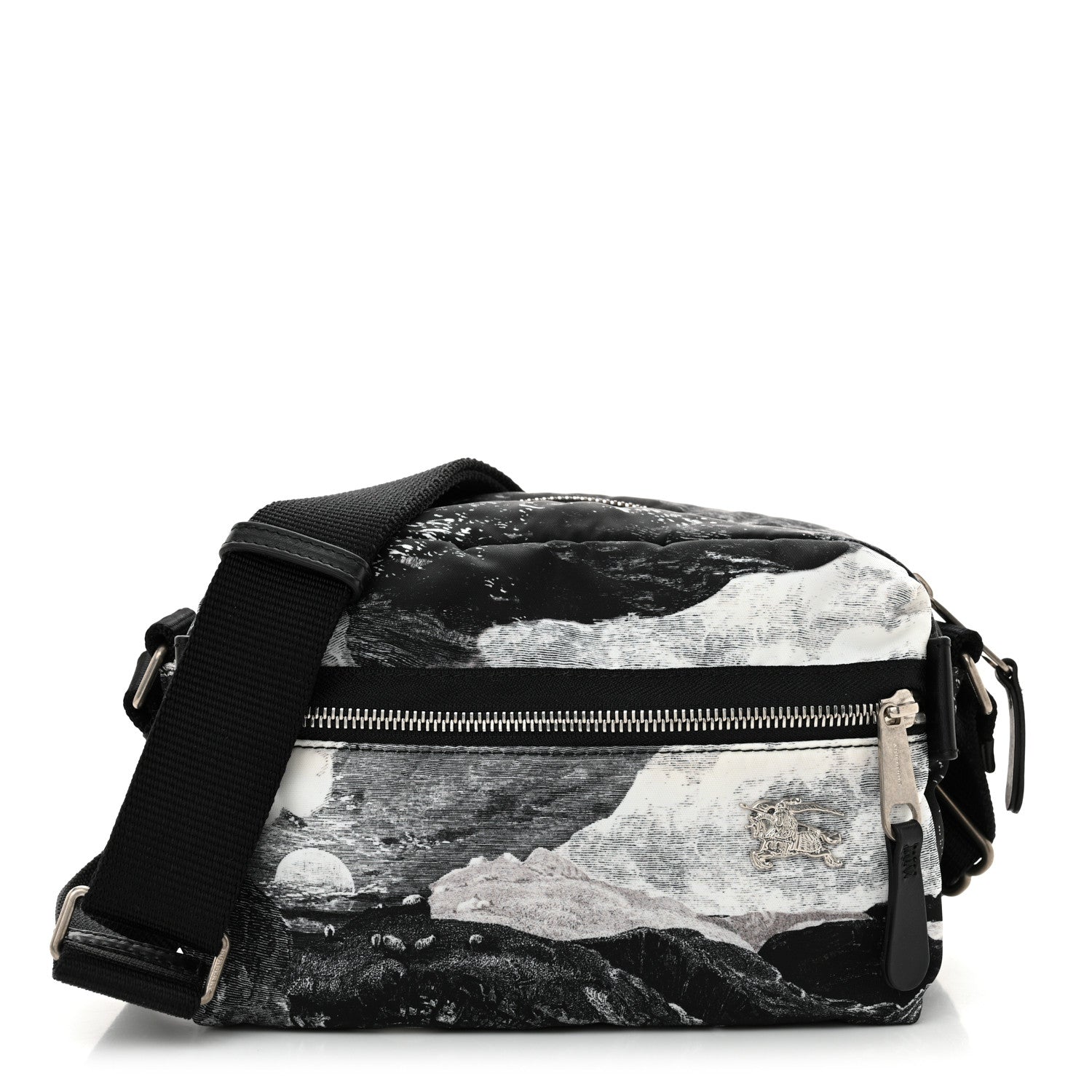 Burberry Nylon Dreamscape Print EKD Aviator Crossbody Bag Black 1 of 11