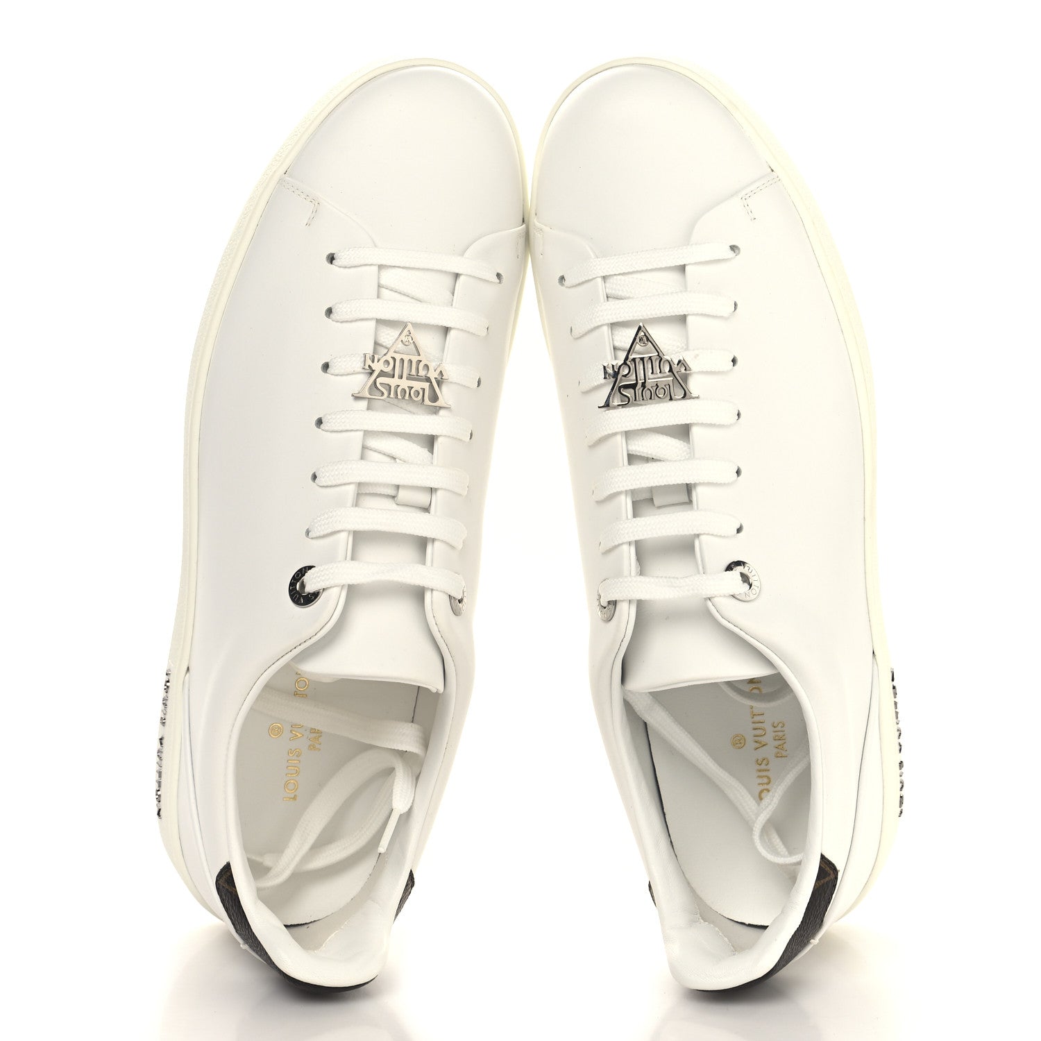 Louis Vuitton Calfskin Frontrow Sneakers 40 White 2 of 8