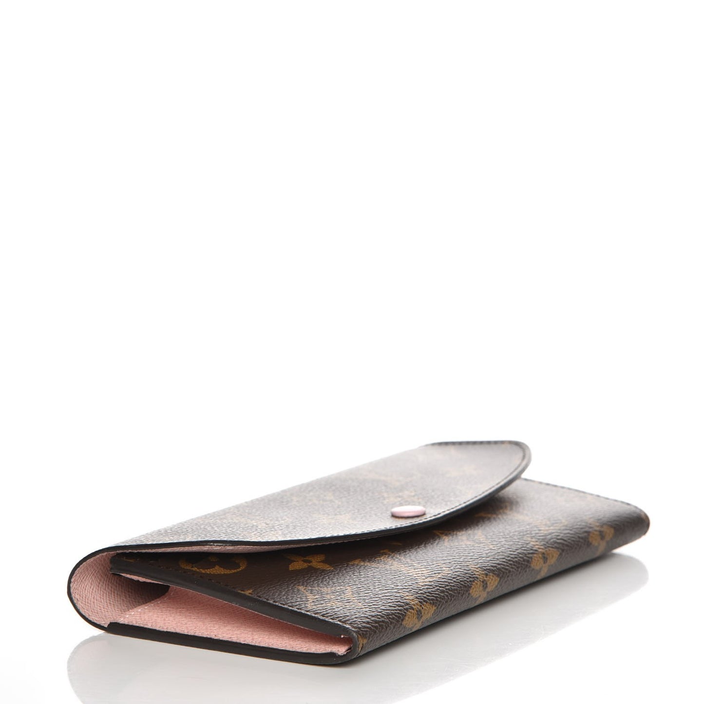 Monogram Emilie Wallet Rose Ballerine
