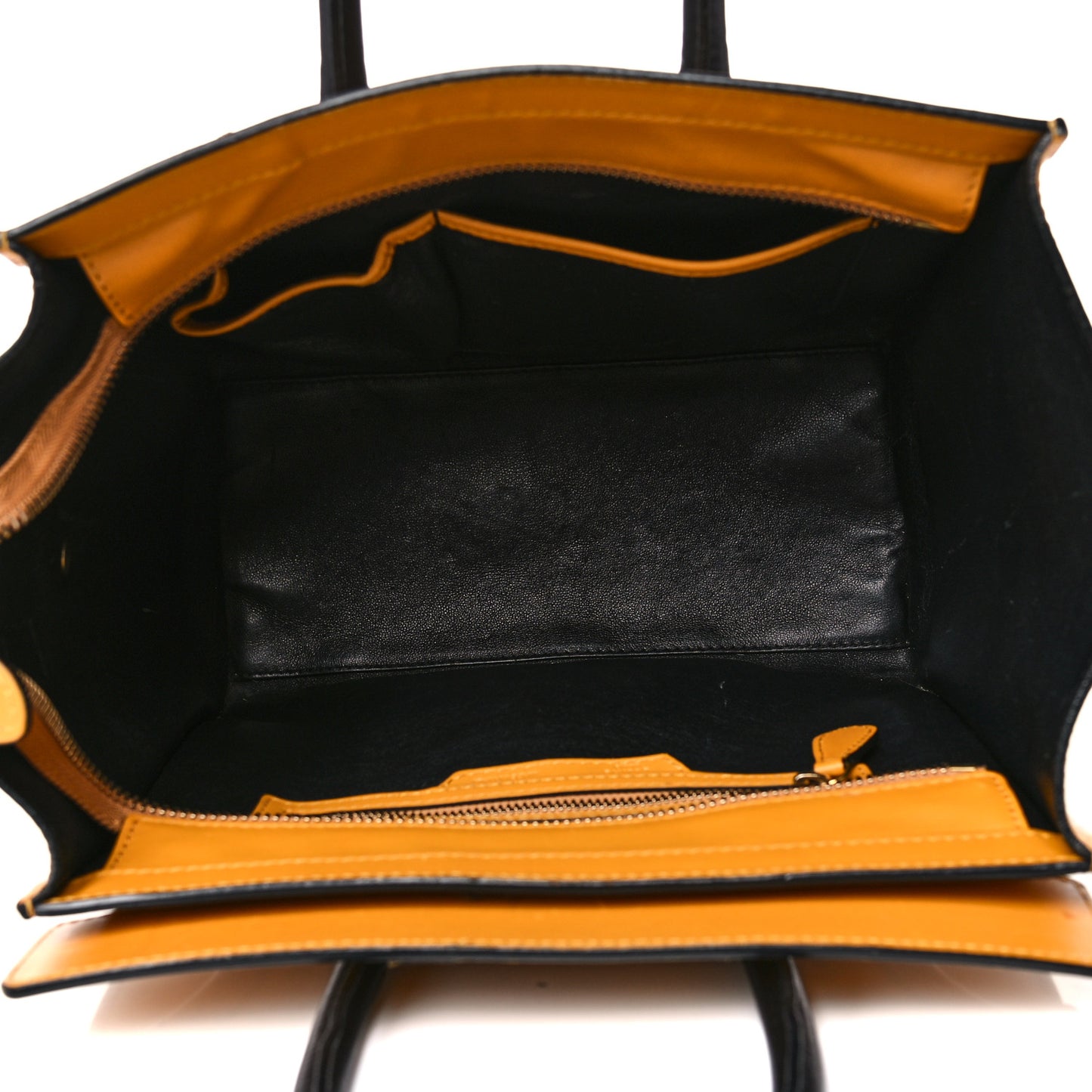Smooth Calfskin Micro Luggage Amber