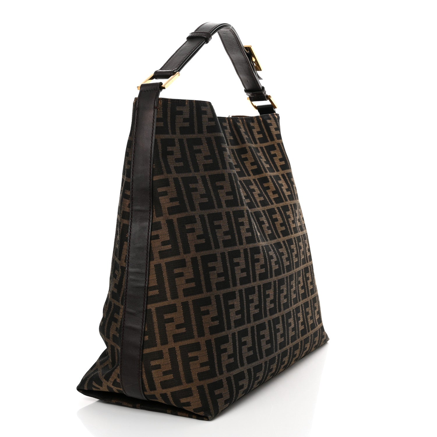Fendi Zucca Large Hobo Tobacco 3 of 14