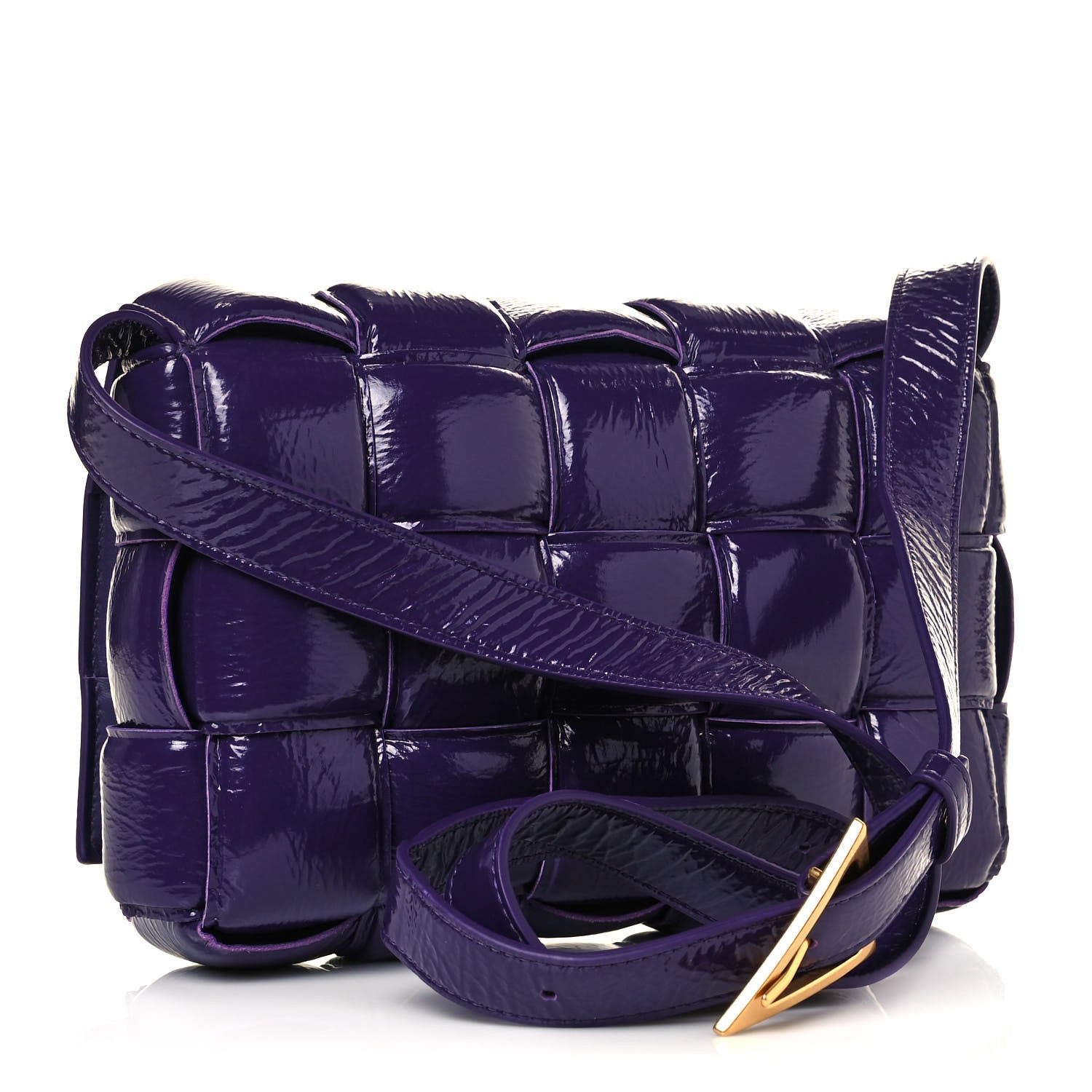 Bottega Veneta Textured Deerskin Maxi Intrecciato Padded Cassette Crossbody Bag Raisin 3 of 14