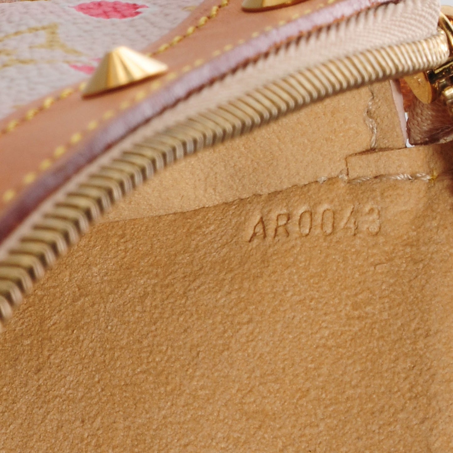 Monogram Cherry Blossom Pochette Accessories Red
