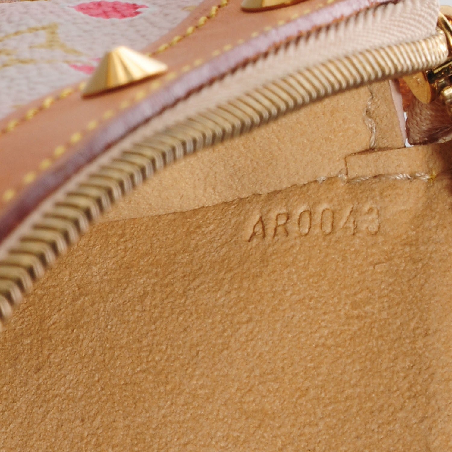 Louis Vuitton Monogram Cherry Blossom Pochette Accessories Red 7 of 7