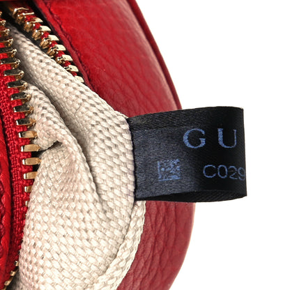 Gucci Pebbled Calfskin Small Soho Disco Bag Vibrant Red 7 of 10