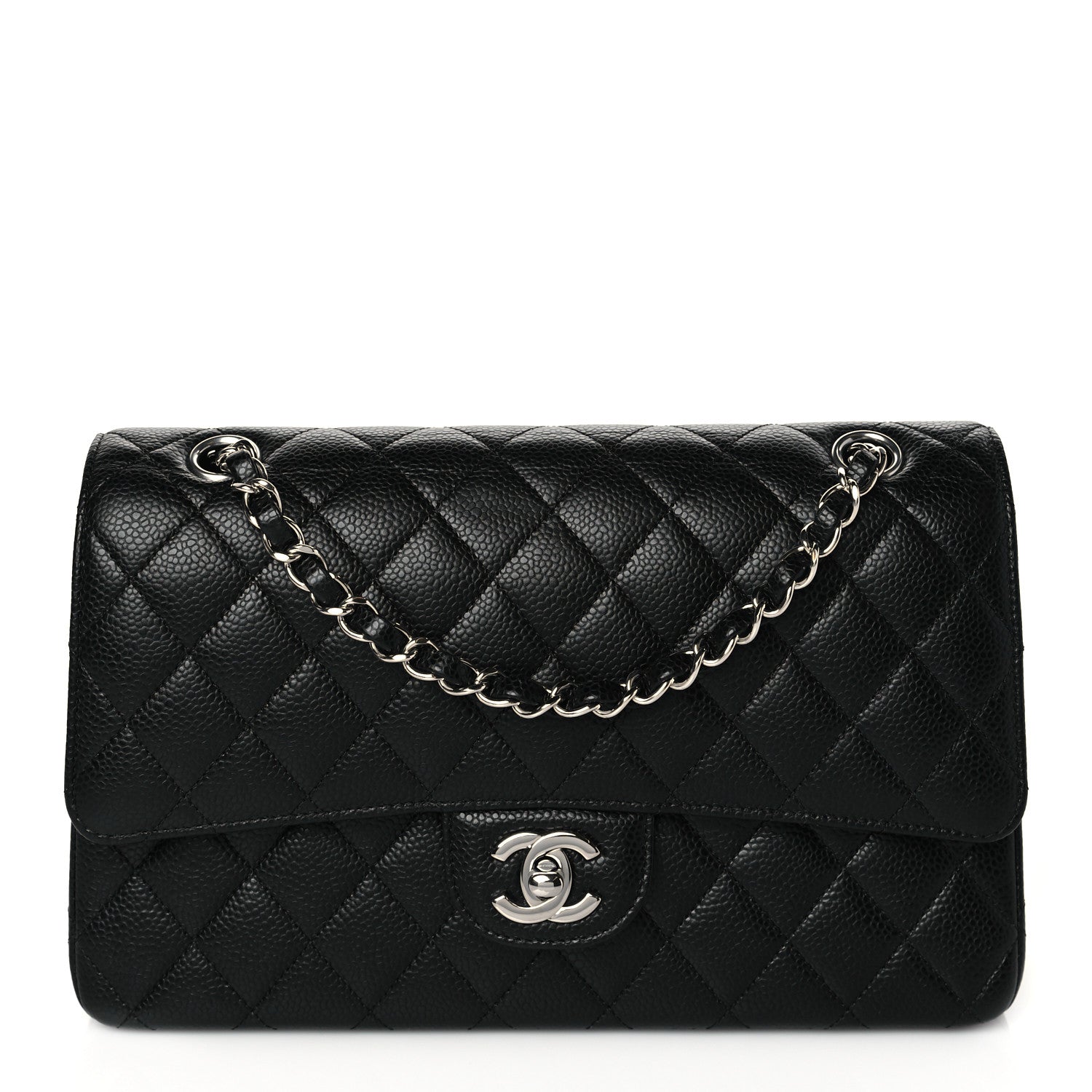 Chanel Caviar Quilted Medium Double Flap Black 1 of 10