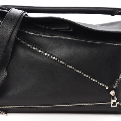 Loewe Calfskin Zipper Puzzle Bag Black 9 of 9