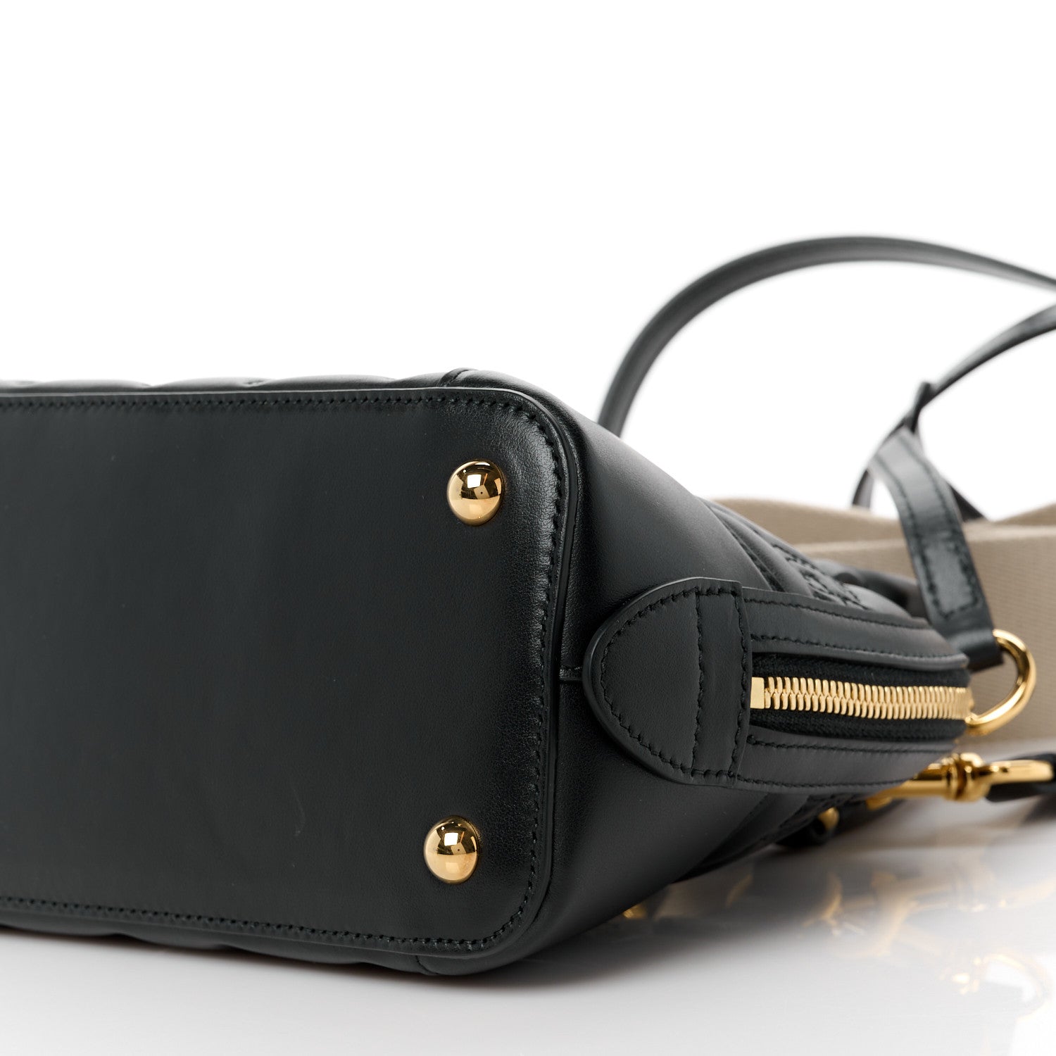 Gucci Calfskin GG Matelasse Mini Top Handle Bag Black 11 of 11