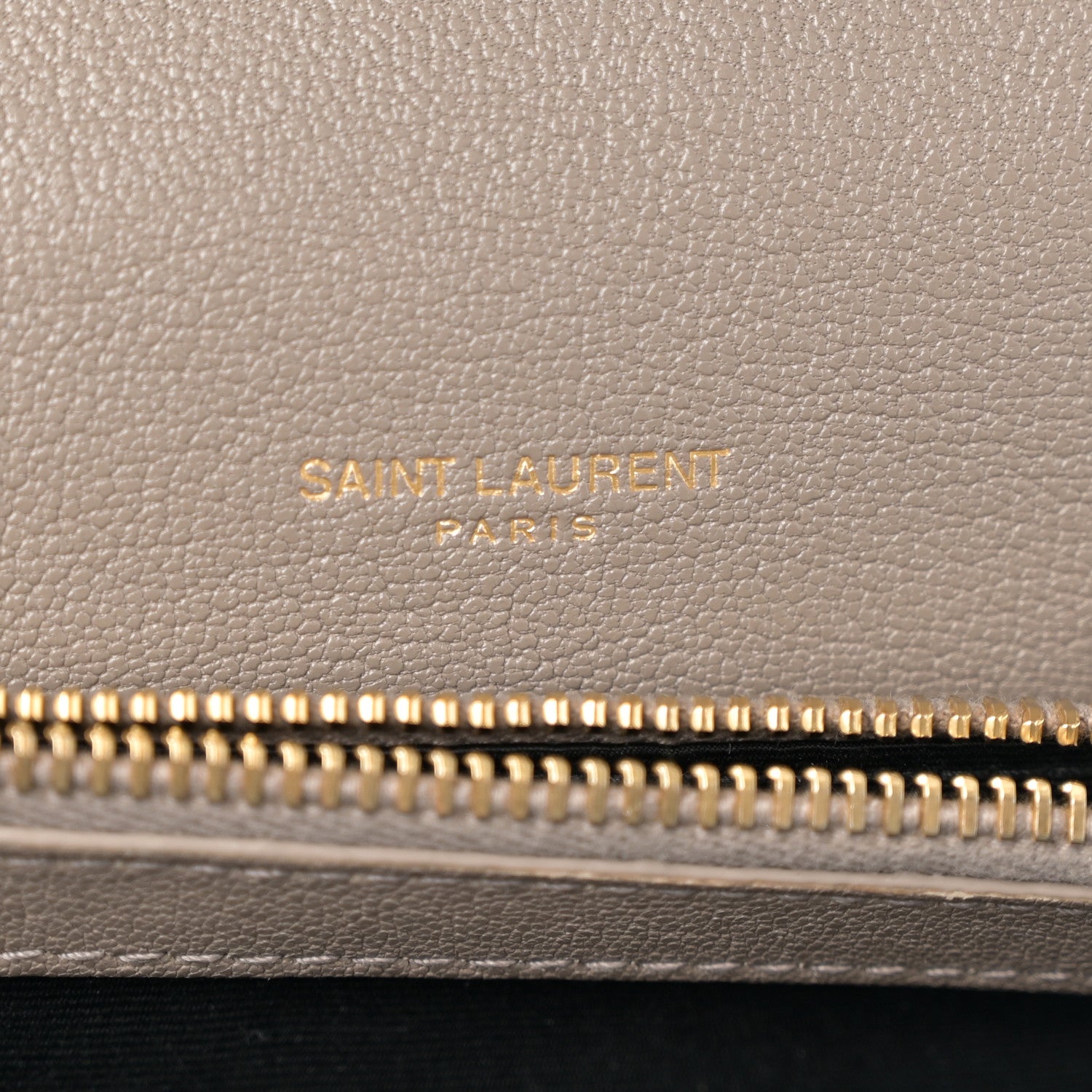 Saint Laurent Sheepskin Matelasse Chevron Monogram Medium College Bag Greyish Brown 6 of 14