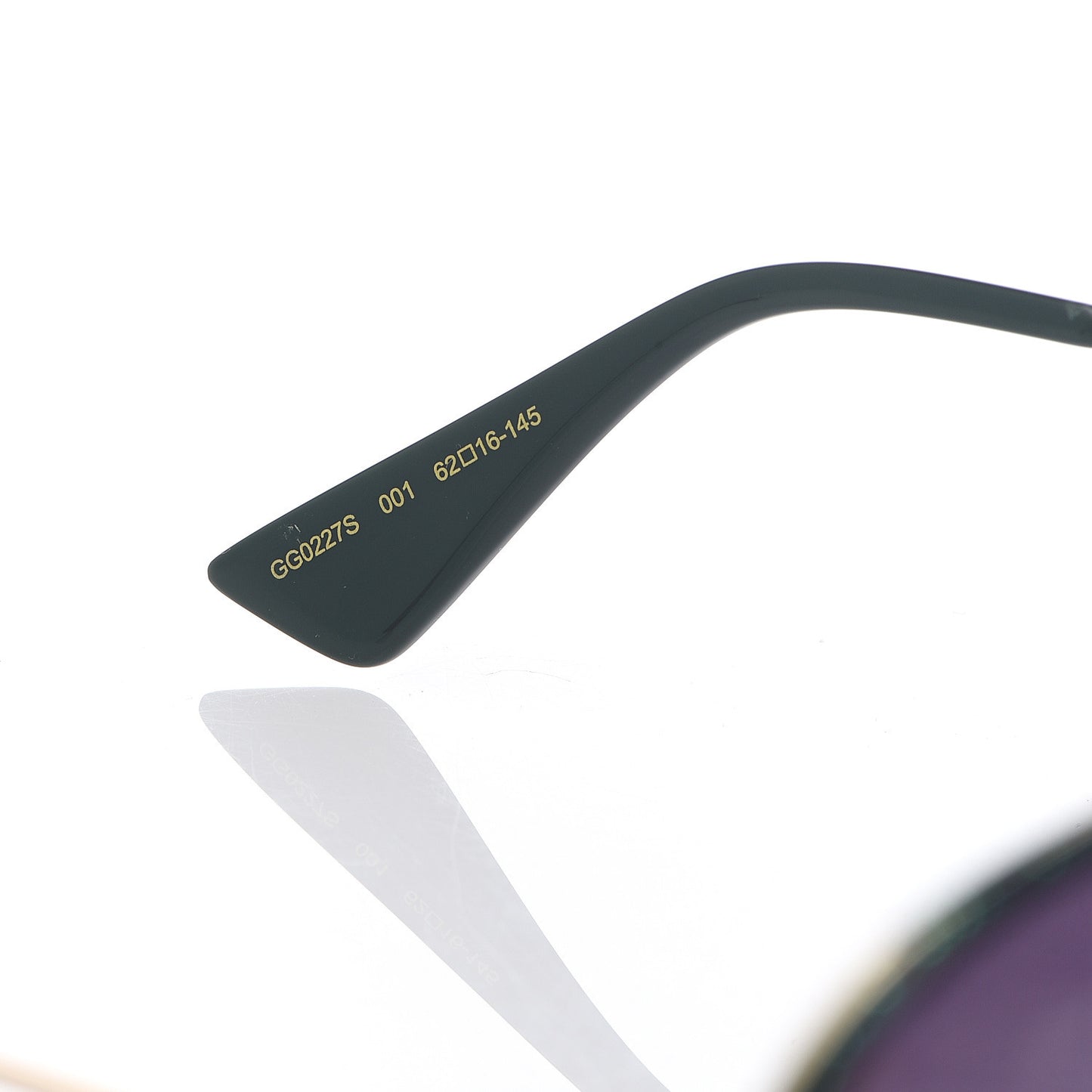 Metal Glitter Aviator Sunglasses G0227S Blue Gold