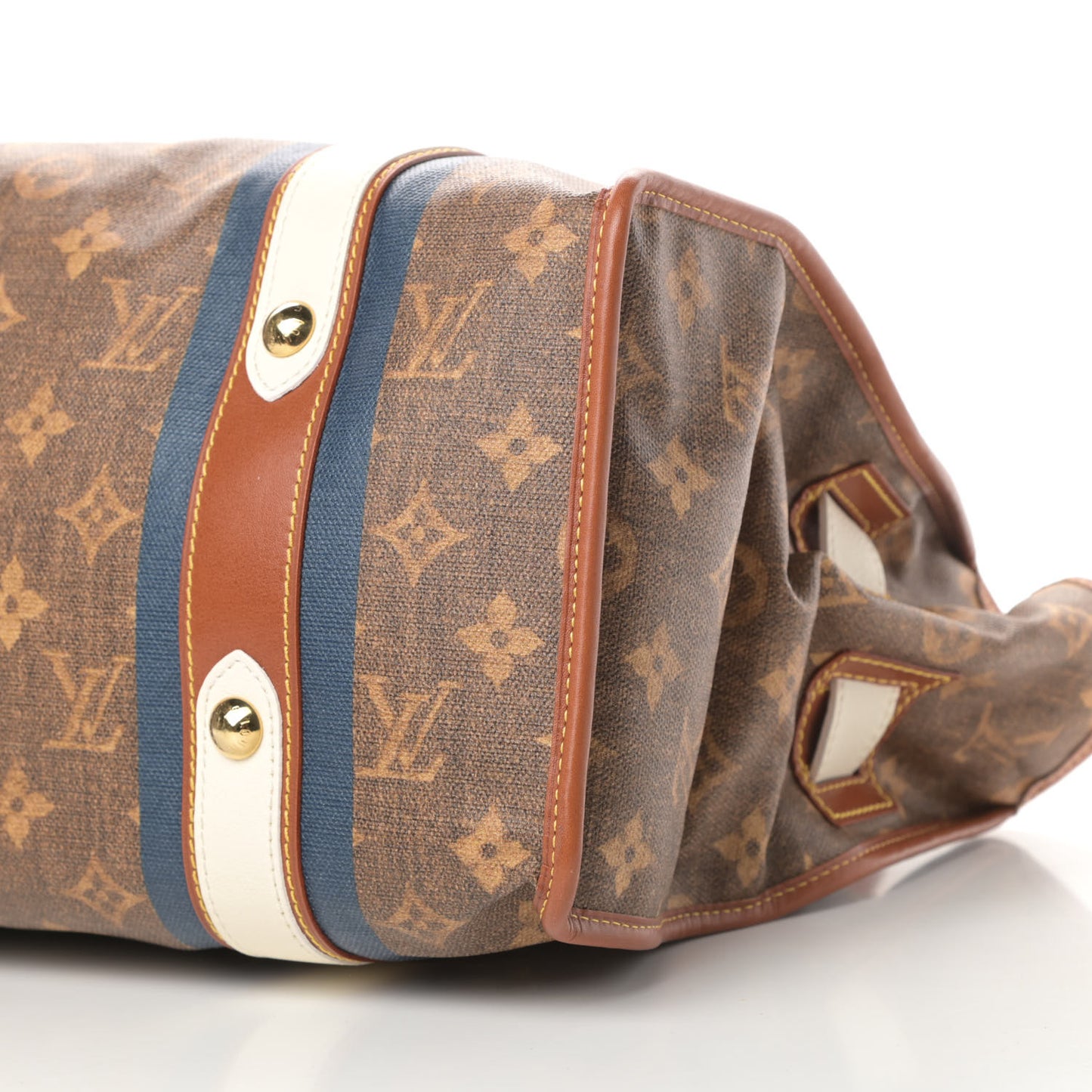 Monogram Rayures Tisse Sac GM Blue